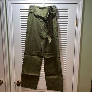 Banana Republic Olive Wide Leg Pants